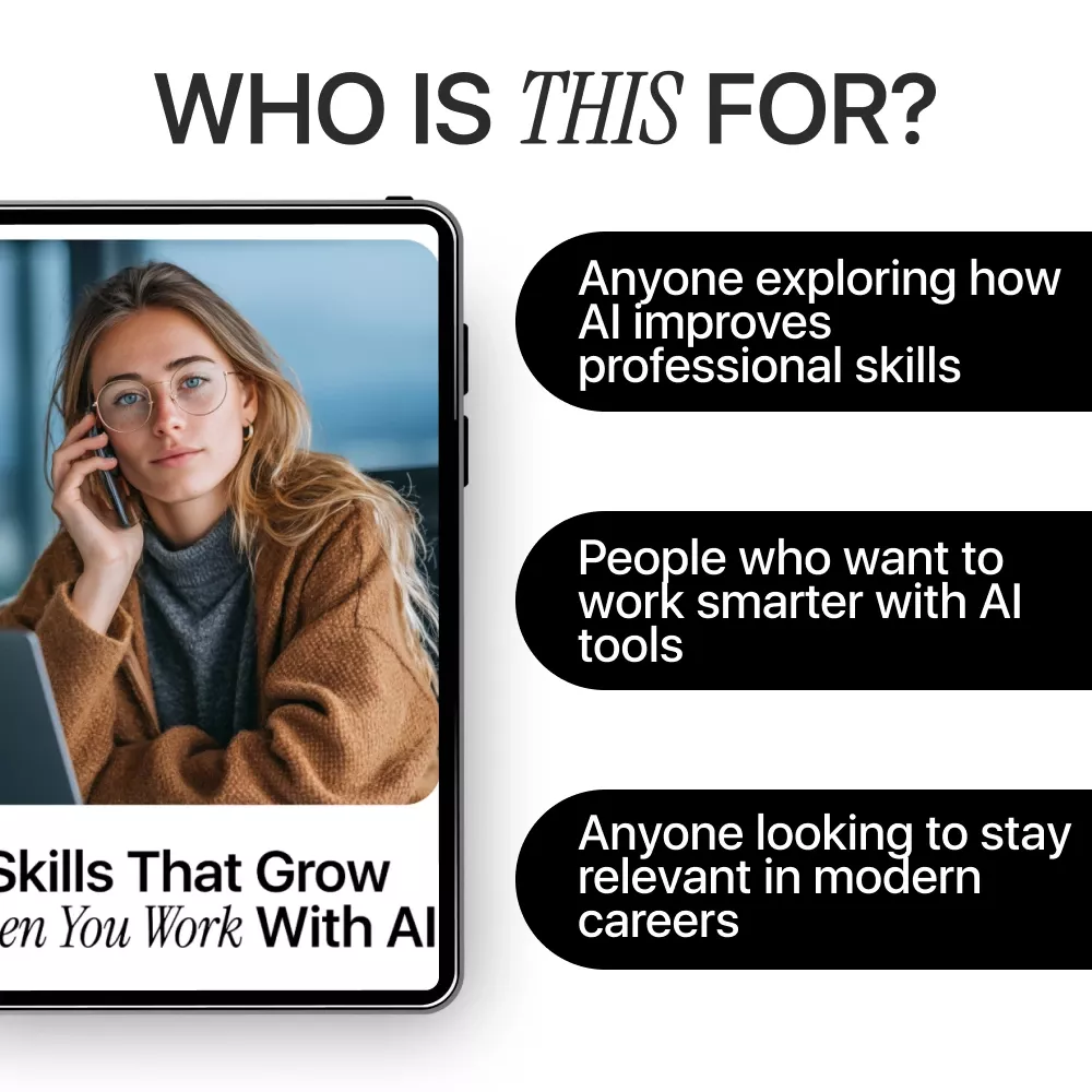 Skills That Grow When You Work with AI | AI Skills Guide, Professional Development eBook, Career Growth Digital Download, Work Smarter with Artificial Intelligence - Image 6