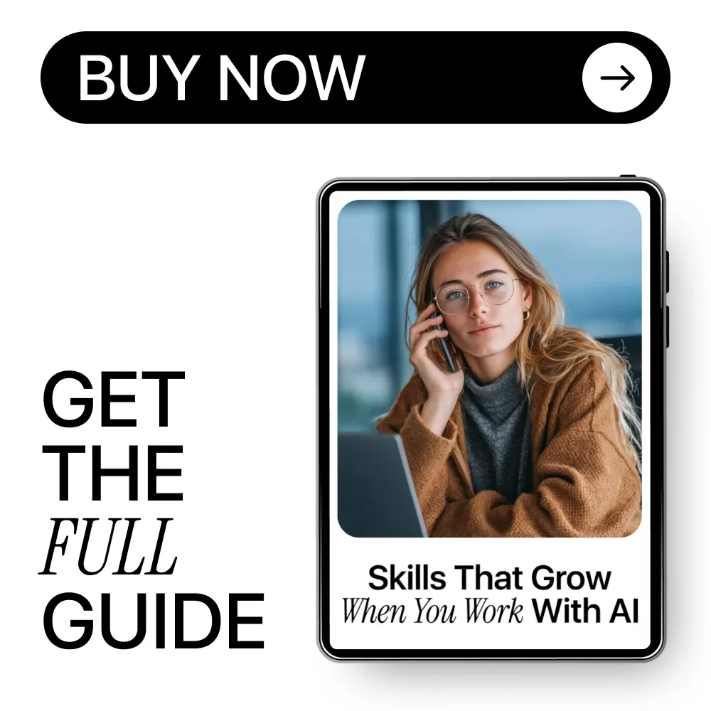 Skills That Grow When You Work with AI | AI Skills Guide, Professional Development eBook, Career Growth Digital Download, Work Smarter with Artificial Intelligence - Image 8