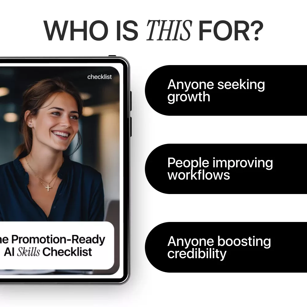 The Promotion-Ready AI Skills Checklist | Career Growth Guide for AI Skills and Promotion Chances | Digital Download Checklist for Smarter Work & Faster Advancement - Image 5