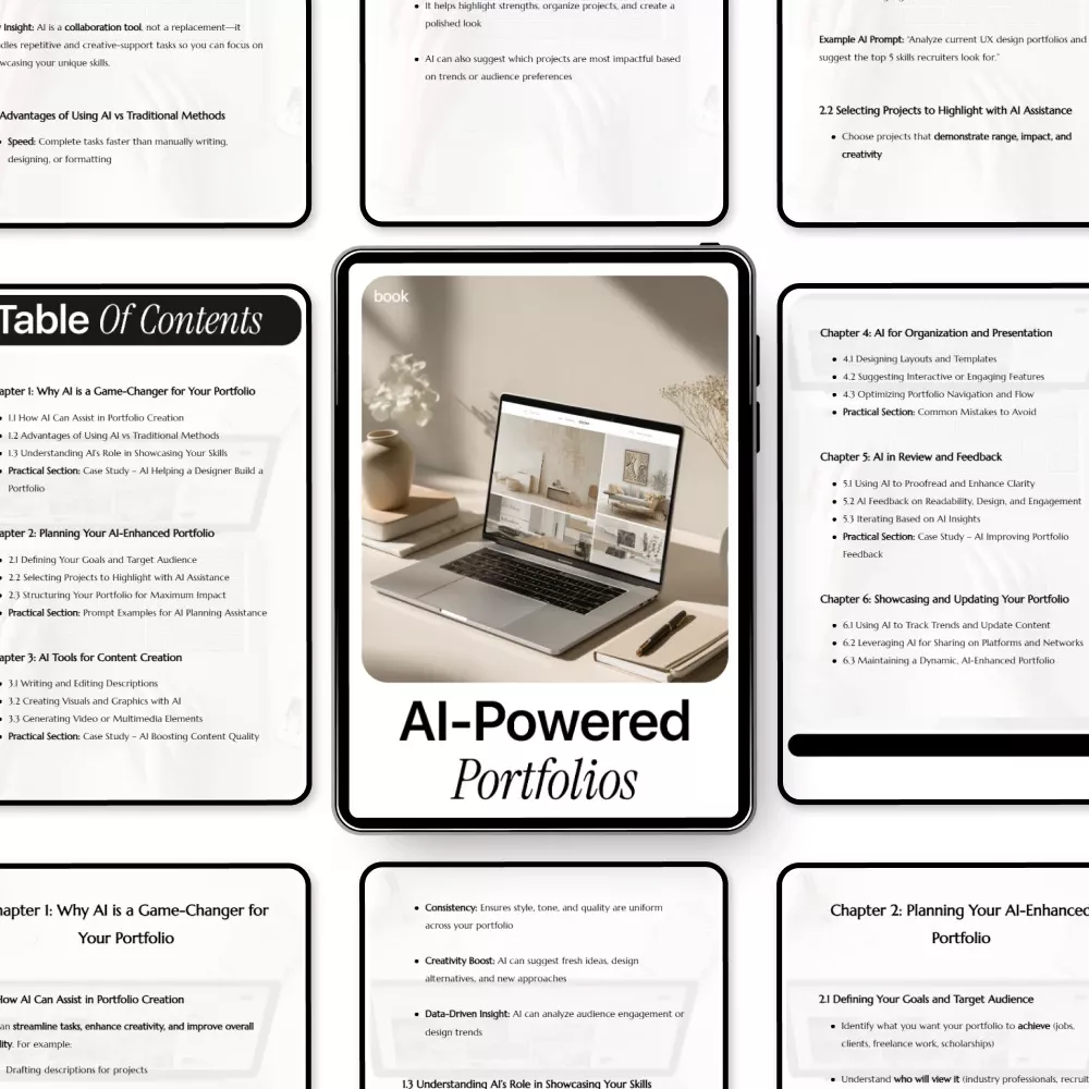 AI-Powered Portfolios: The Ultimate AI Portfolio Guide to Build, Enhance, and Showcase Your Skills with AI Help - Image 5