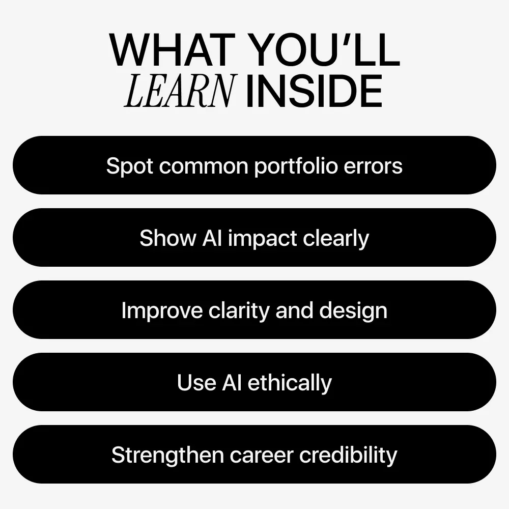 Portfolio Pitfalls Avoiding with AI – Practical Guide to ai portfolio common mistakes, Build a Stronger AI Portfolio, Career-Ready Digital Download - Image 4