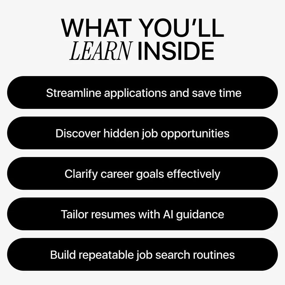 Master Your Job Search Strategy with AI – Ultimate Guide with AI Prompts for Job Search Strategy, eBook & Checklist for Career Success - Image 4