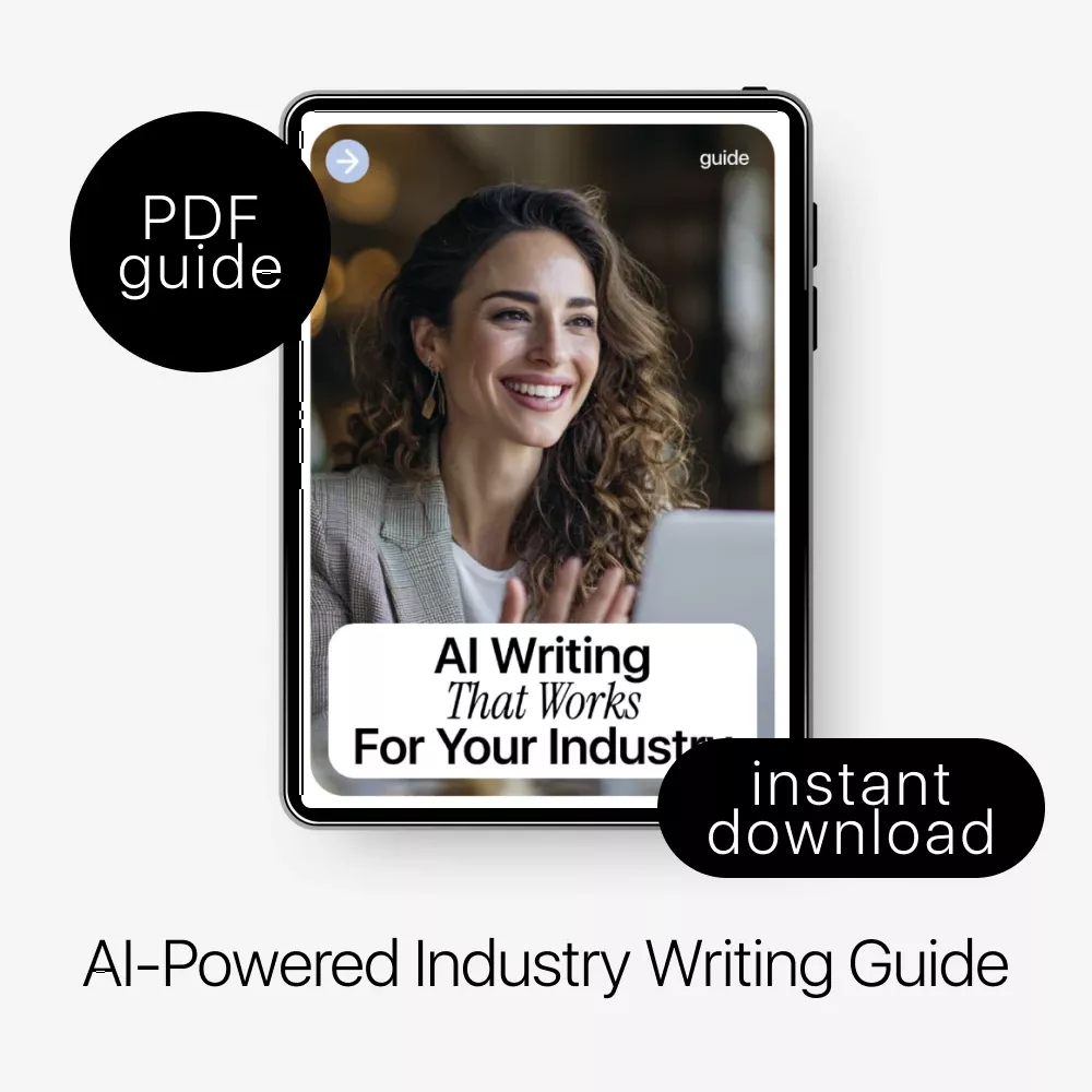 AI Writing That Works for Your Industry – Ultimate Guide to AI for Writing Articles for Your Industry, Prompts, Case Studies & Industry-Specific Content Strategies - Image 3