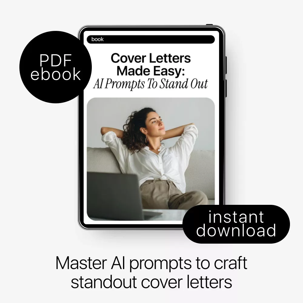 Cover Letters Made Easy: AI Prompts to Stand Out | eBook for Personalized Cover Letter Writing with AI Prompts for Cover Letter Writing - Image 3