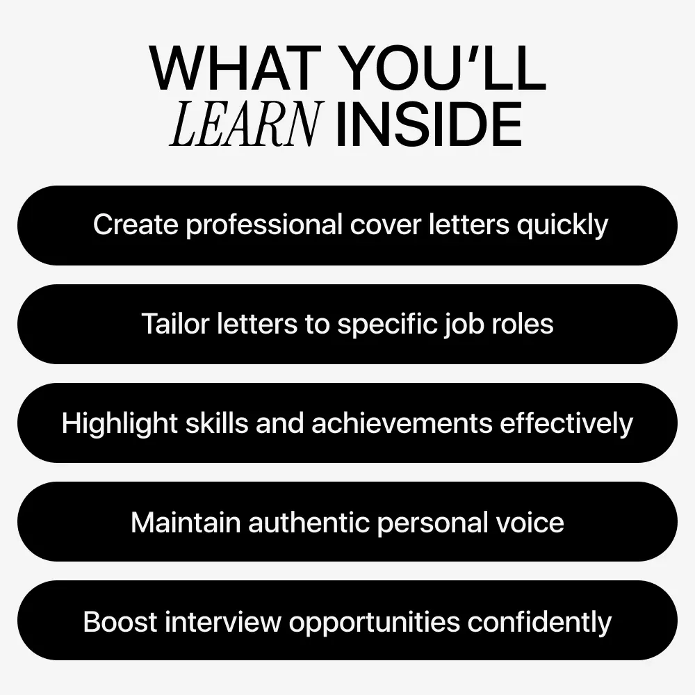 Cover Letters Made Easy: AI Prompts to Stand Out | eBook for Personalized Cover Letter Writing with AI Prompts for Cover Letter Writing - Image 4