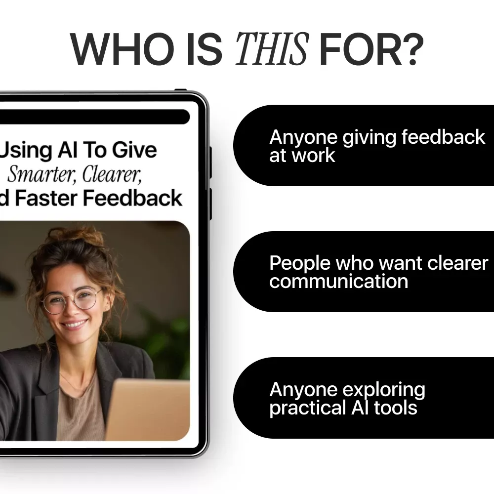 Using AI to Give Smarter, Clearer, and Faster Feedback – Practical eBook Guide on how to use ai to give better feedback for Work, Teaching & Teams - Image 6