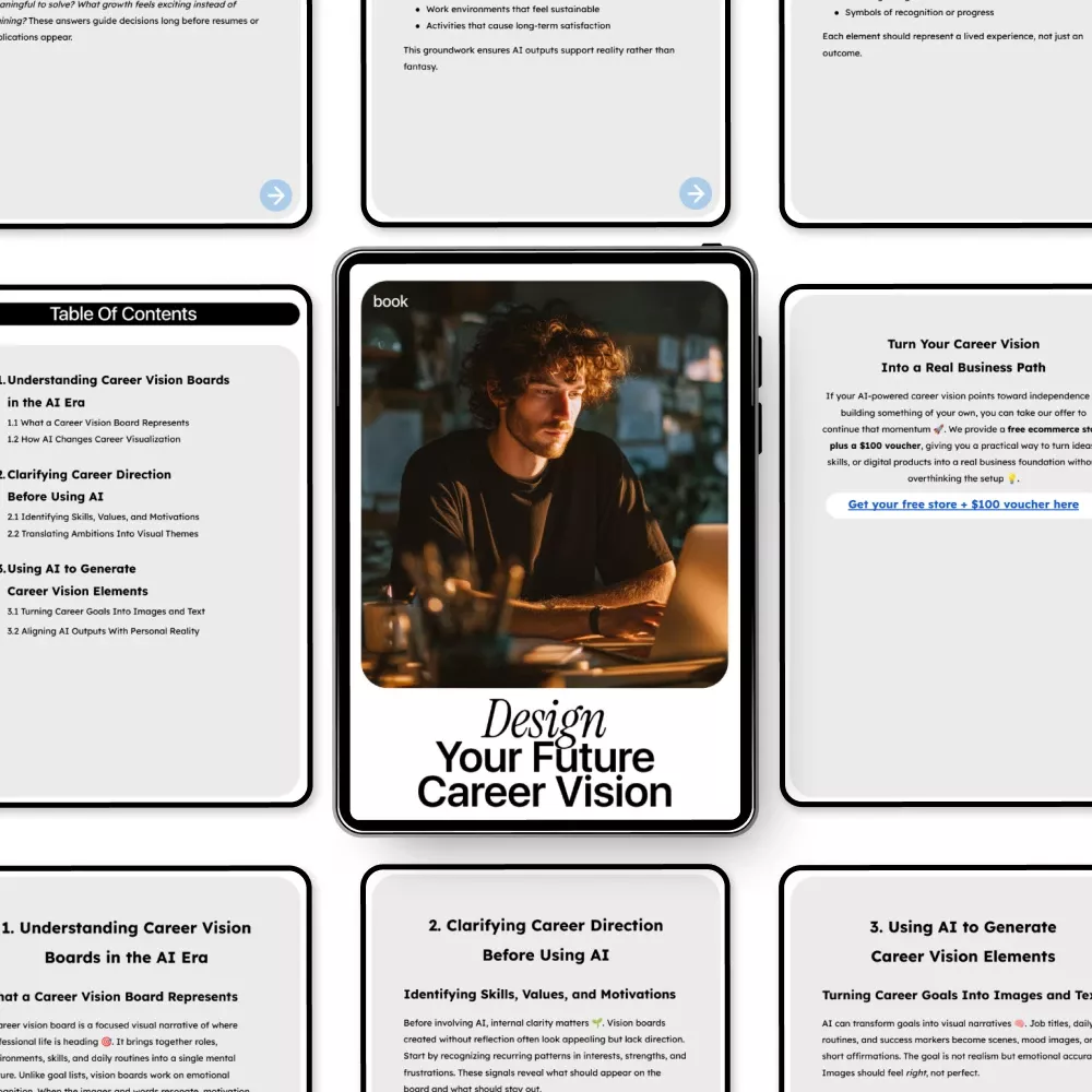 Design Your Future Career Vision: Step-by-Step eBook on How to Use AI to Create a Career Vision Board for Career Goals, Skills, and Lifestyle Planning - Image 5