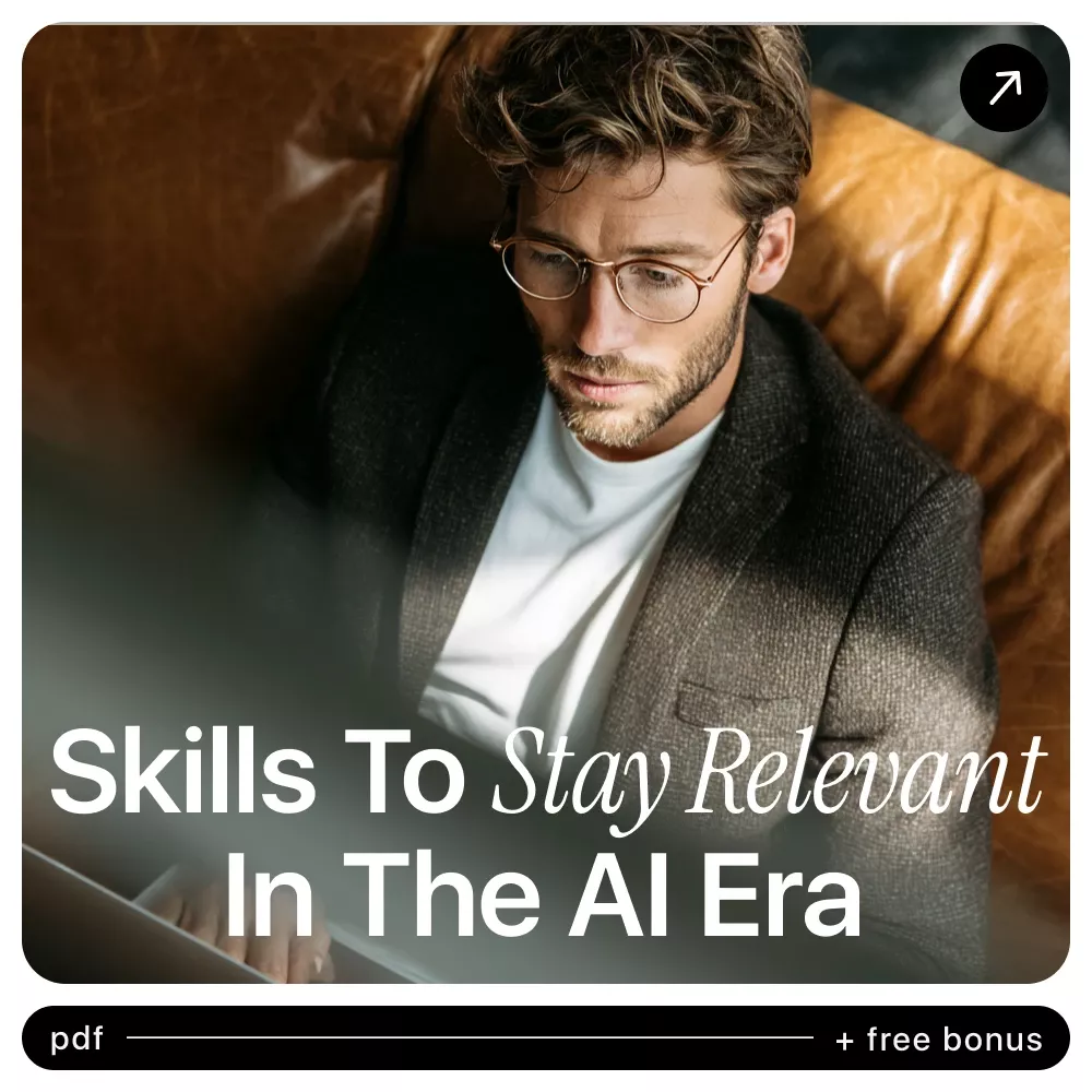 Skills to Stay Relevant in the AI Era – Future-Proof Career Guide, AI Skills eBook, Digital Download for Professionals, Creatives & Leaders