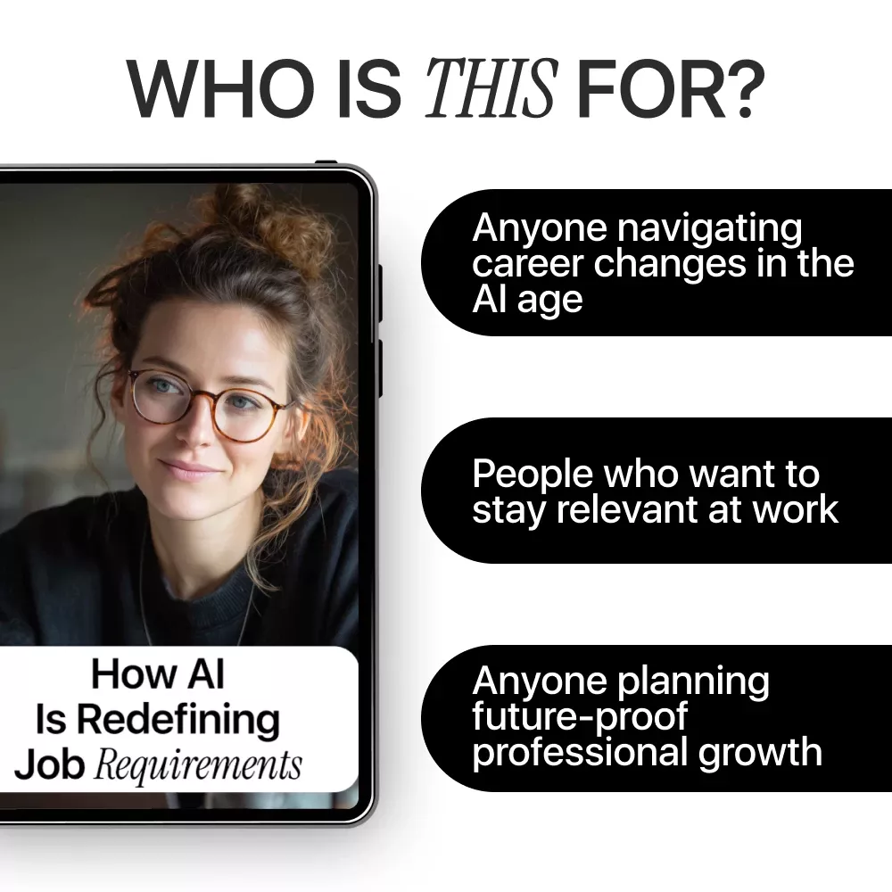 How AI Is Redefining Job Requirements – Career Skills Guide, AI Skills eBook, Future of Work Digital Download, Upskilling for AI Era - Image 6