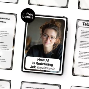 How AI Is Redefining Job Requirements – Career Skills Guide, AI Skills eBook, Future of Work Digital Download, Upskilling for AI Era