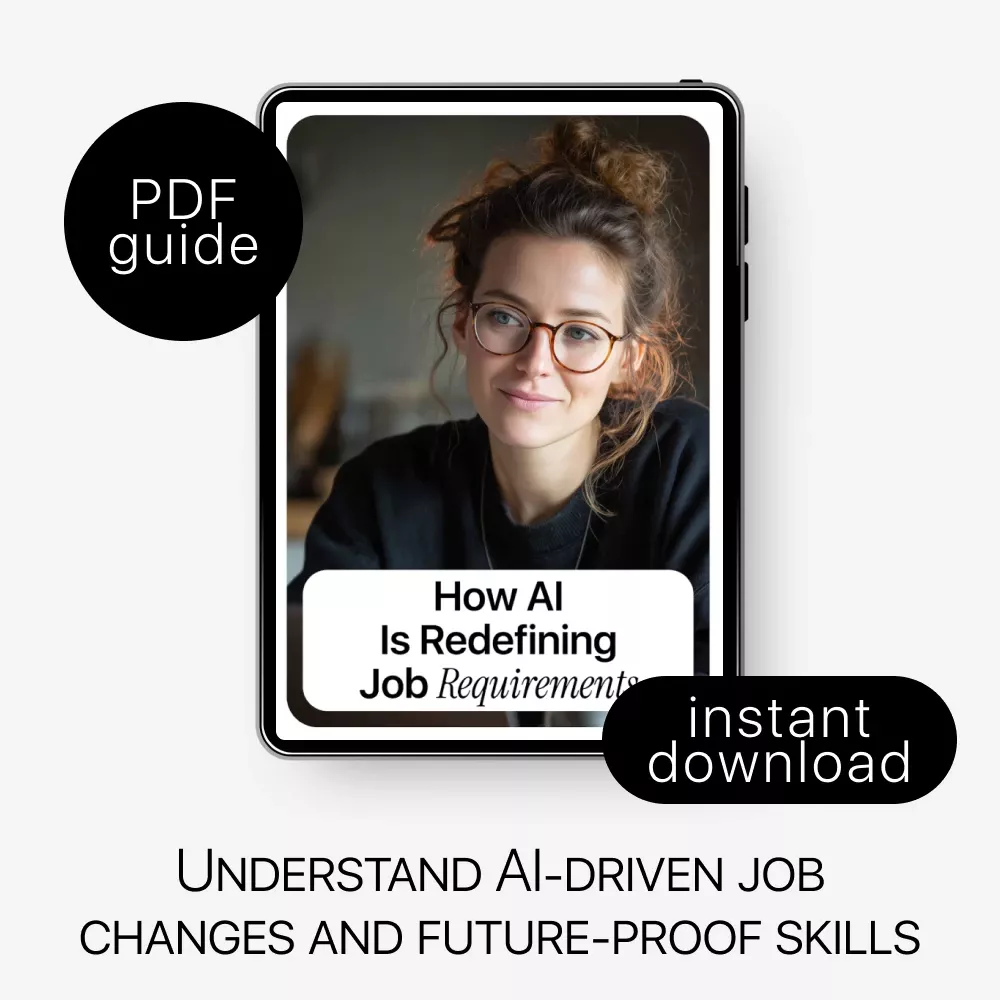 How AI Is Redefining Job Requirements – Career Skills Guide, AI Skills eBook, Future of Work Digital Download, Upskilling for AI Era - Image 3