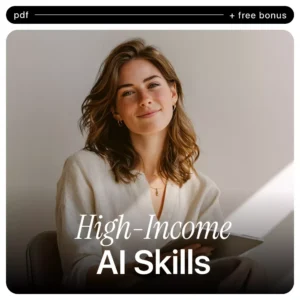 High-Income AI Skills Playbook | ai skills that pay more | Digital Download Checklist for Business, Marketing & Productivity