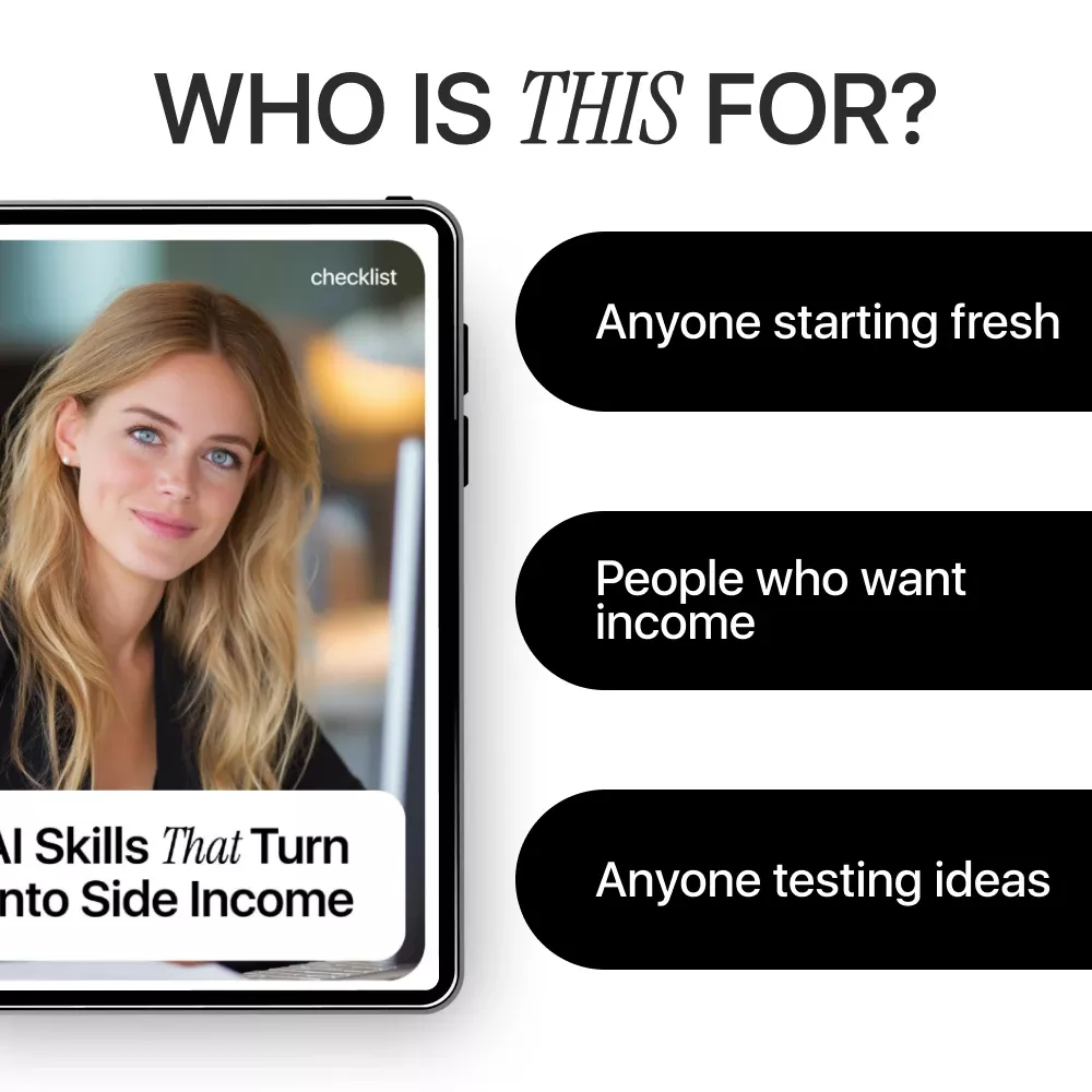 AI Skills That Turn Into Side Income Checklist | Side Hustle Ideas | AI Skills Side Income Ideas Guide for Beginners - Image 5