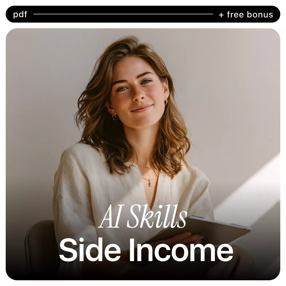 AI Skills That Turn Into Side Income Checklist | Side Hustle Ideas | AI Skills Side Income Ideas Guide for Beginners