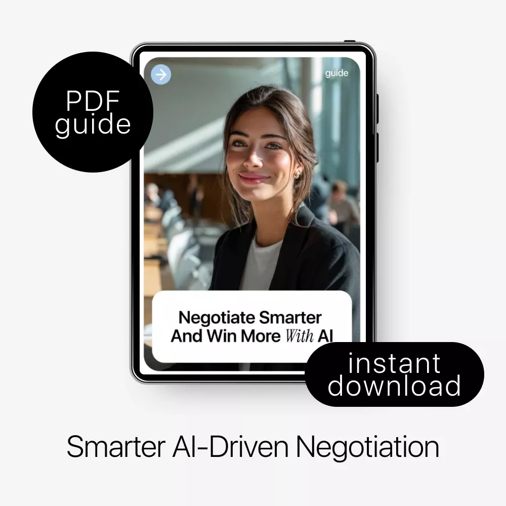 Negotiate Smarter and Win More with AI | AI Skills Negotiation Advantage Guide | Digital Download - Image 3