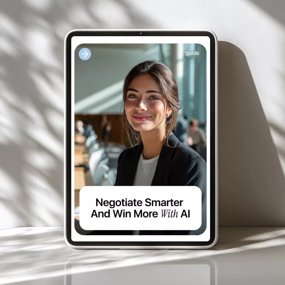 Negotiate Smarter and Win More with AI | AI Skills Negotiation Advantage Guide | Digital Download