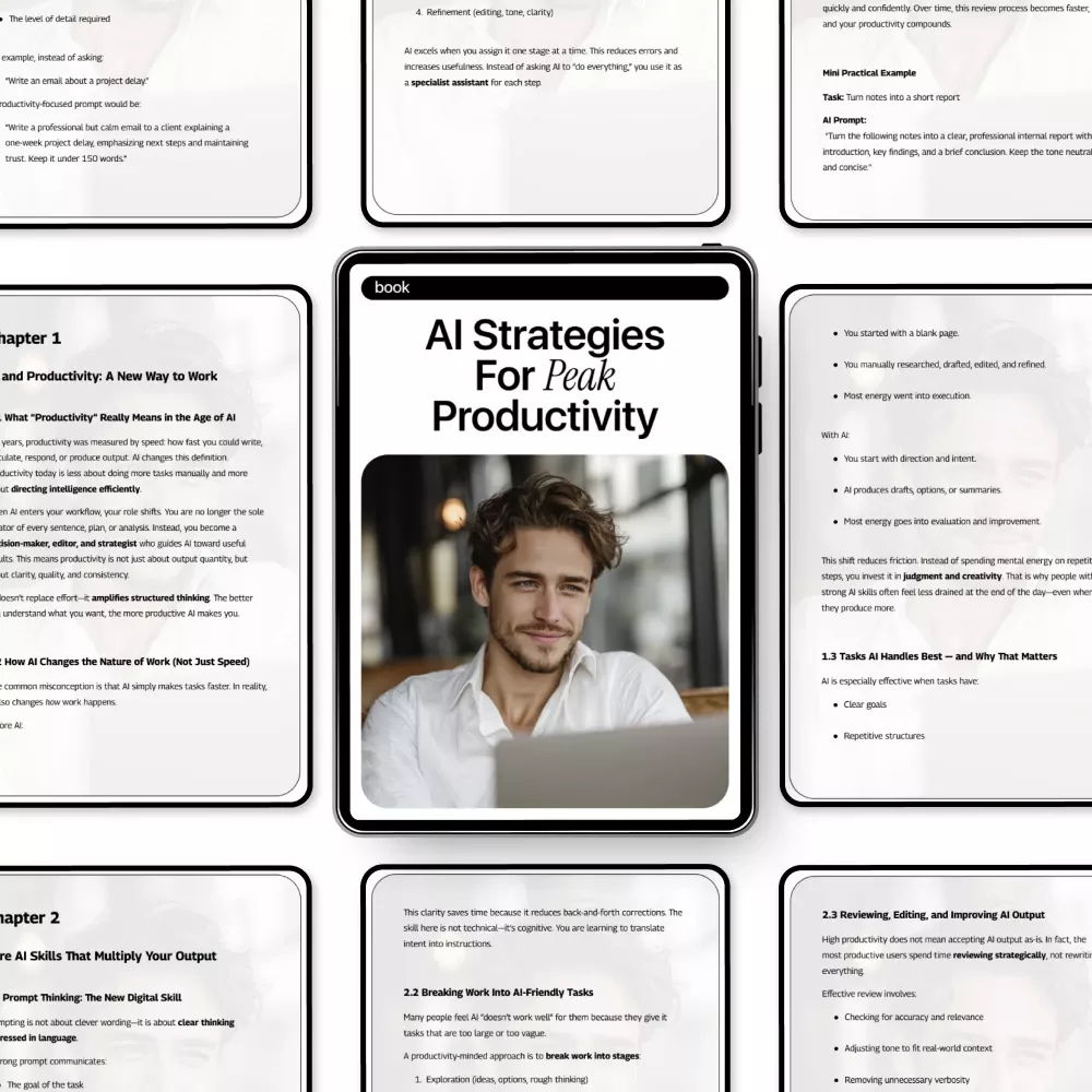 AI Strategies for Peak Productivity | Practical Ebook on ai skills that boost productivity for Modern Workflows - Image 5