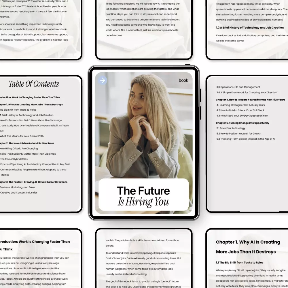 The Future Is Hiring You – AI Job Growth Trends eBook | Future-Proof Your Career, New AI Careers & Skills Guide - Image 5