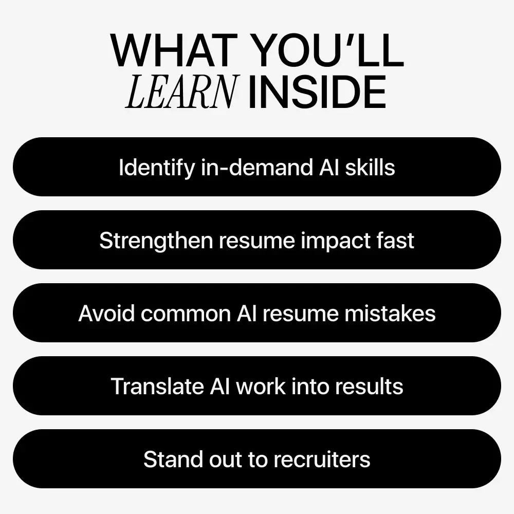 Showcase the AI Skills That Employers Actually Want – Practical Career Guide to Highlight ai skills for your resume, Stand Out to Recruiters, Resume & Job Search Download - Image 4