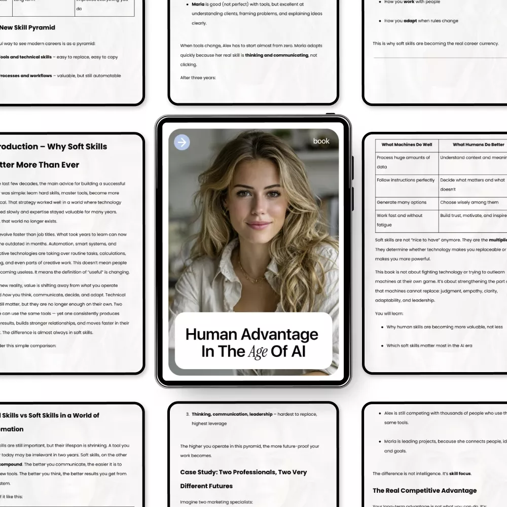 Human Advantage in the Age of AI | Practical Ebook on Soft Skills in AI Era, Communication, Critical Thinking & Future-Proof Careers - Image 5