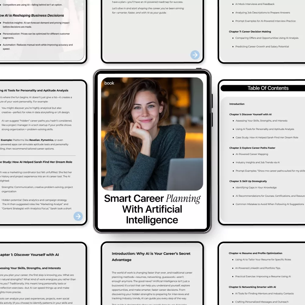 Smart Career Planning with Artificial Intelligence – A Practical Guide on How to Use AI to Plan Your Career Path, Skill Mapping, Resume Optimization & Job Growth Strategy - Image 5