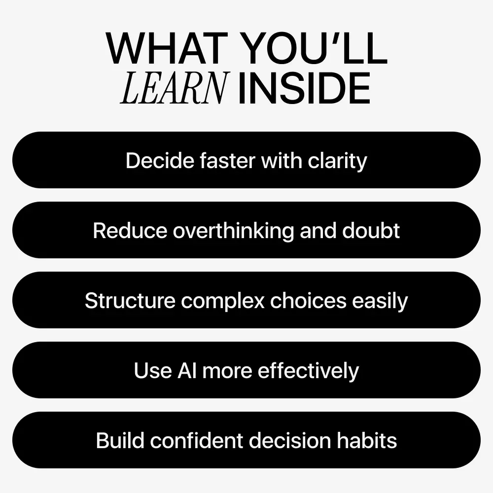 Make Better Decisions with AI – A Practical Guide to Sharpen Decision Making Skills with AI for Smarter, Faster Choices - Image 4