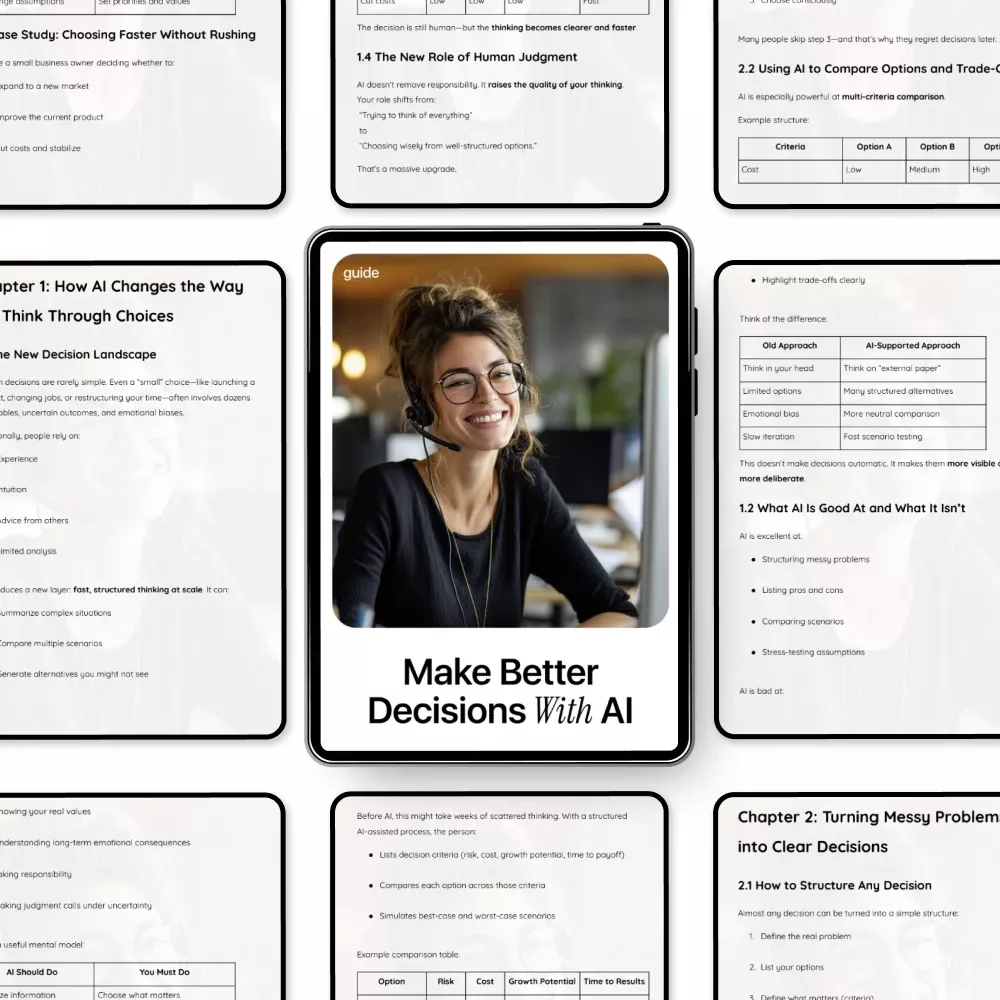 Make Better Decisions with AI – A Practical Guide to Sharpen Decision Making Skills with AI for Smarter, Faster Choices - Image 5