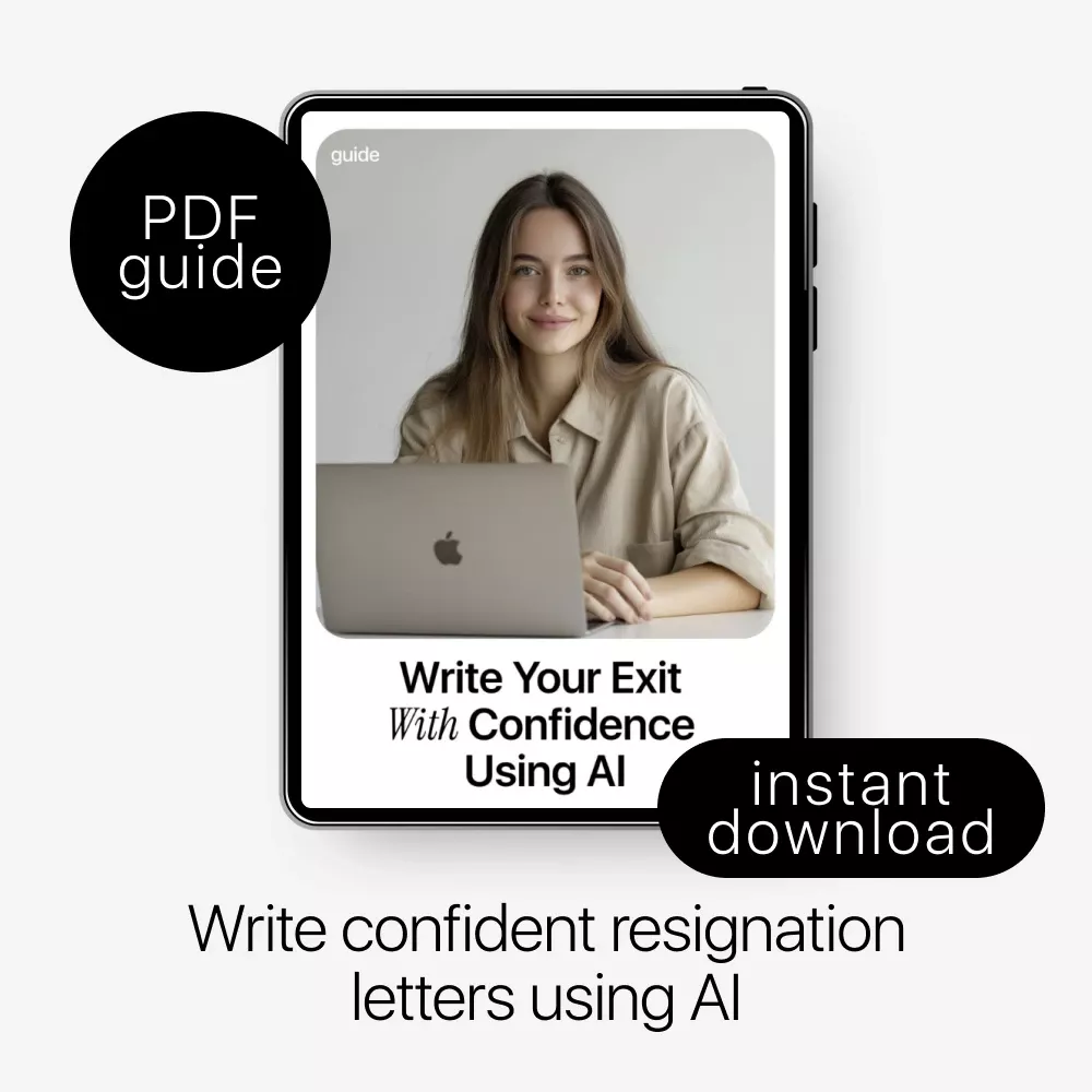 Write Your Exit With Confidence Using AI | Step-by-Step Guide on how to use ai to write a resignation letter Professionally & Calmly - Image 3