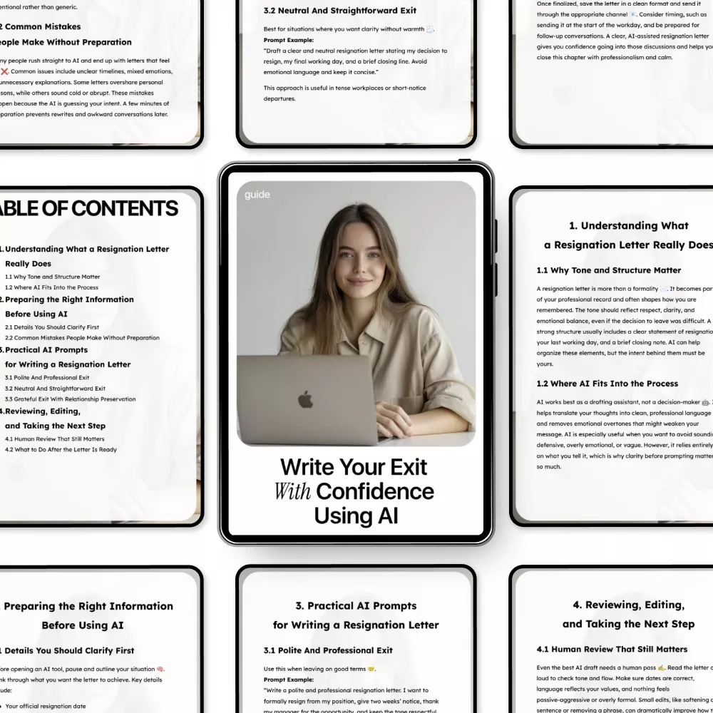Write Your Exit With Confidence Using AI | Step-by-Step Guide on how to use ai to write a resignation letter Professionally & Calmly - Image 5