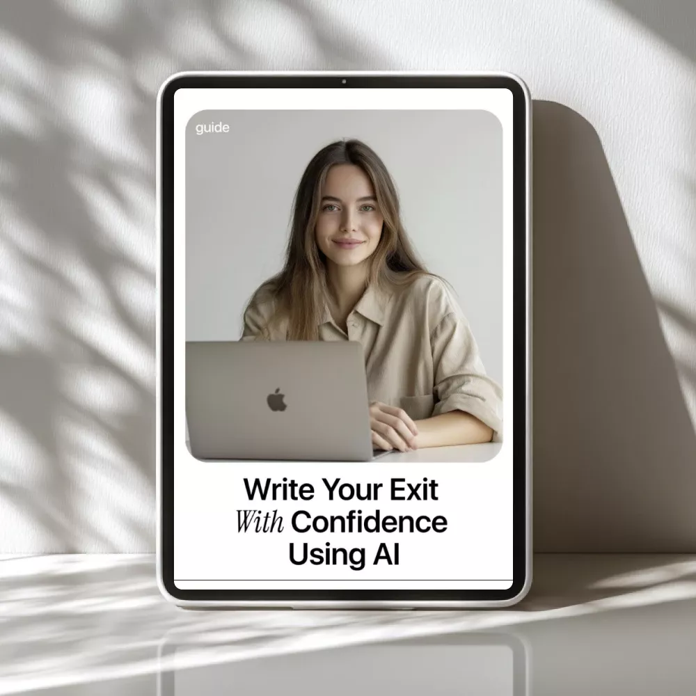 Write Your Exit With Confidence Using AI | Step-by-Step Guide on how to use ai to write a resignation letter Professionally & Calmly