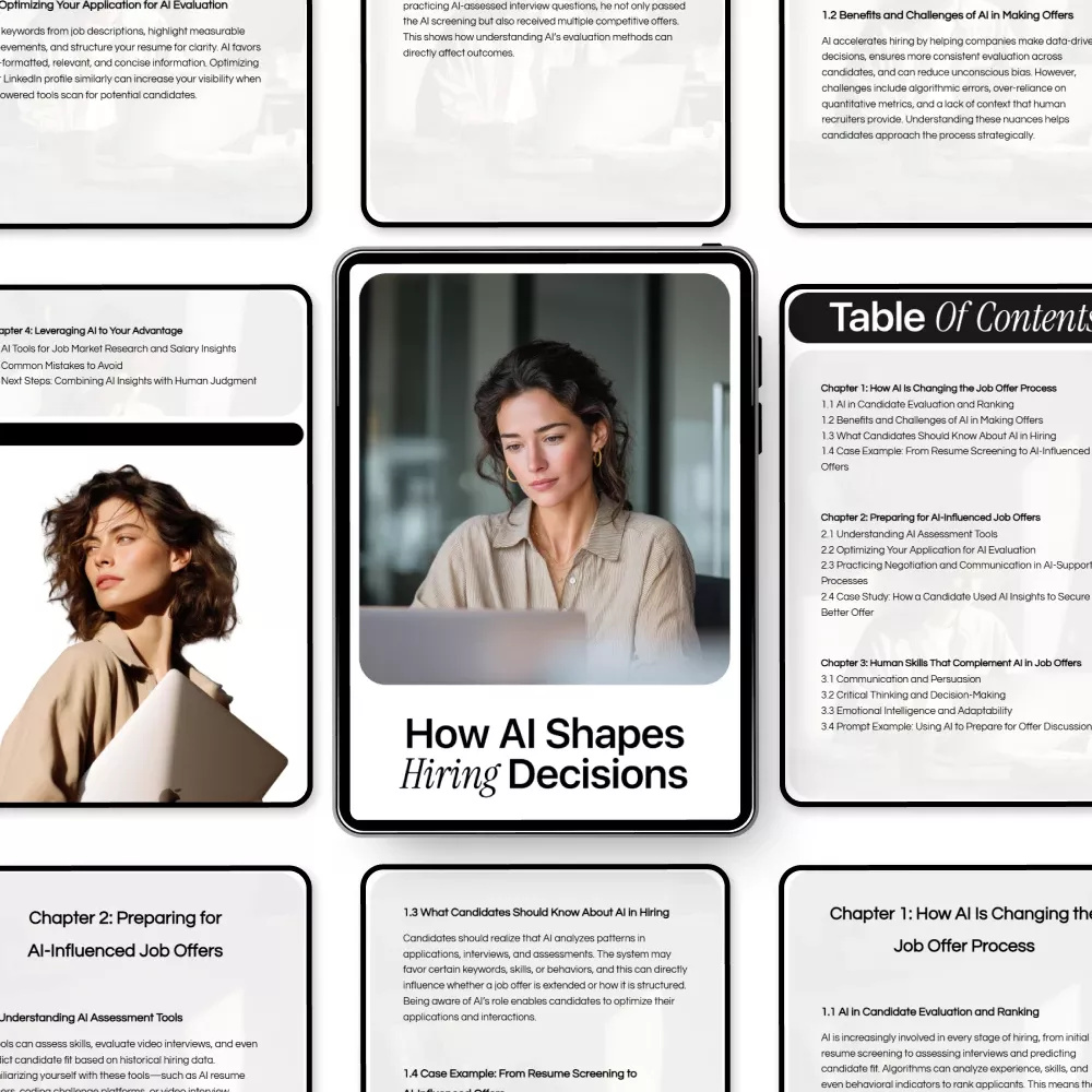 How AI Shapes Hiring Decisions – Practical Guide to AI Hiring, Job Offers & Smart Career Strategies | Digital Download eBook - Image 5