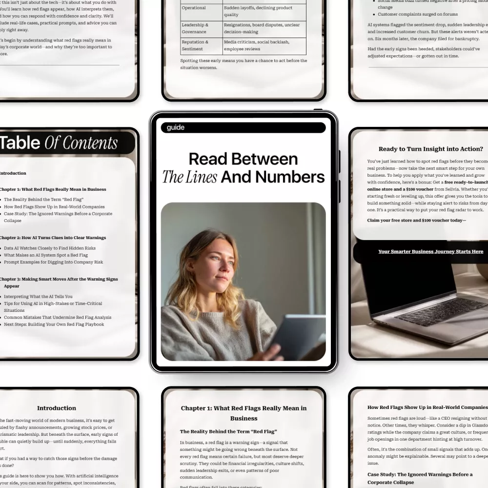 Read Between the Lines and Numbers: AI for Finding Red Flags in a Company Guide – Digital Download for Smart Business Risk Analysis - Image 5