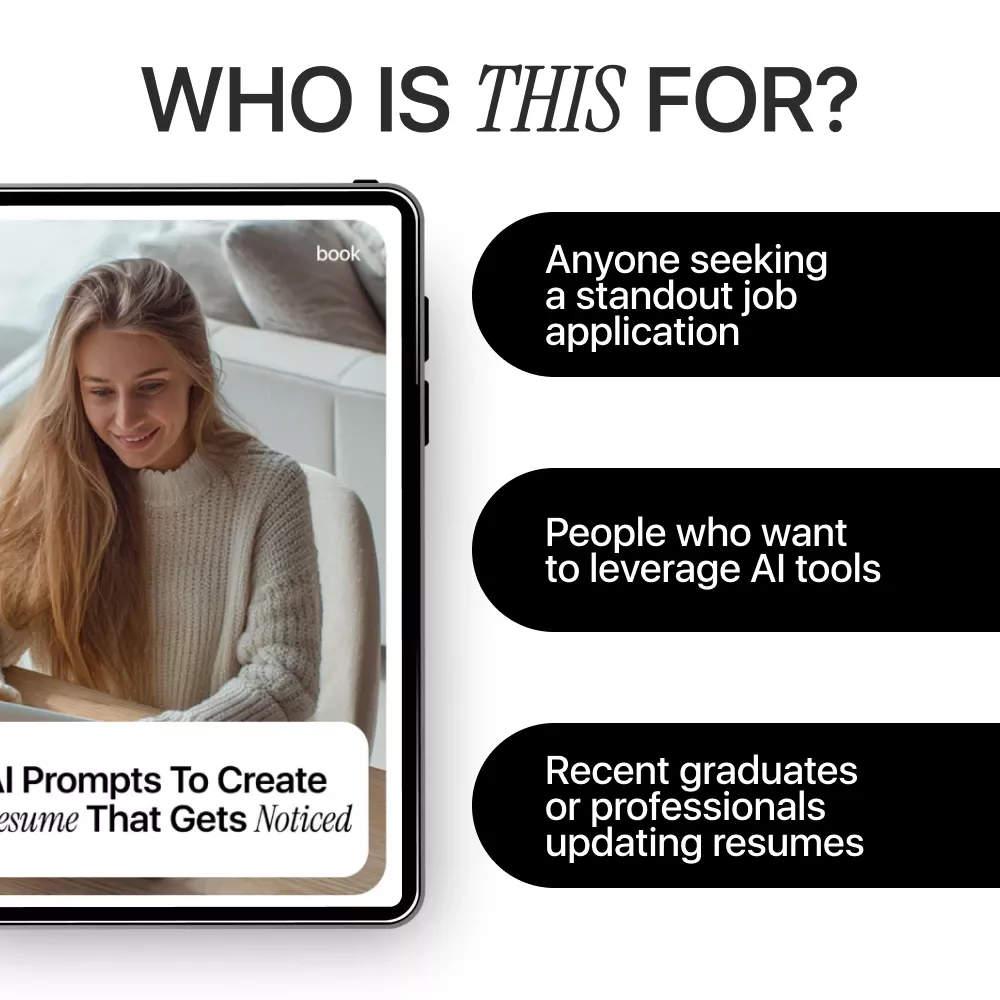 AI Prompts to Create a Resume That Gets Noticed | Ultimate eBook Guide with AI Prompts for Resume Writing, Bullet Optimization, and ATS-Friendly Tips - Image 6