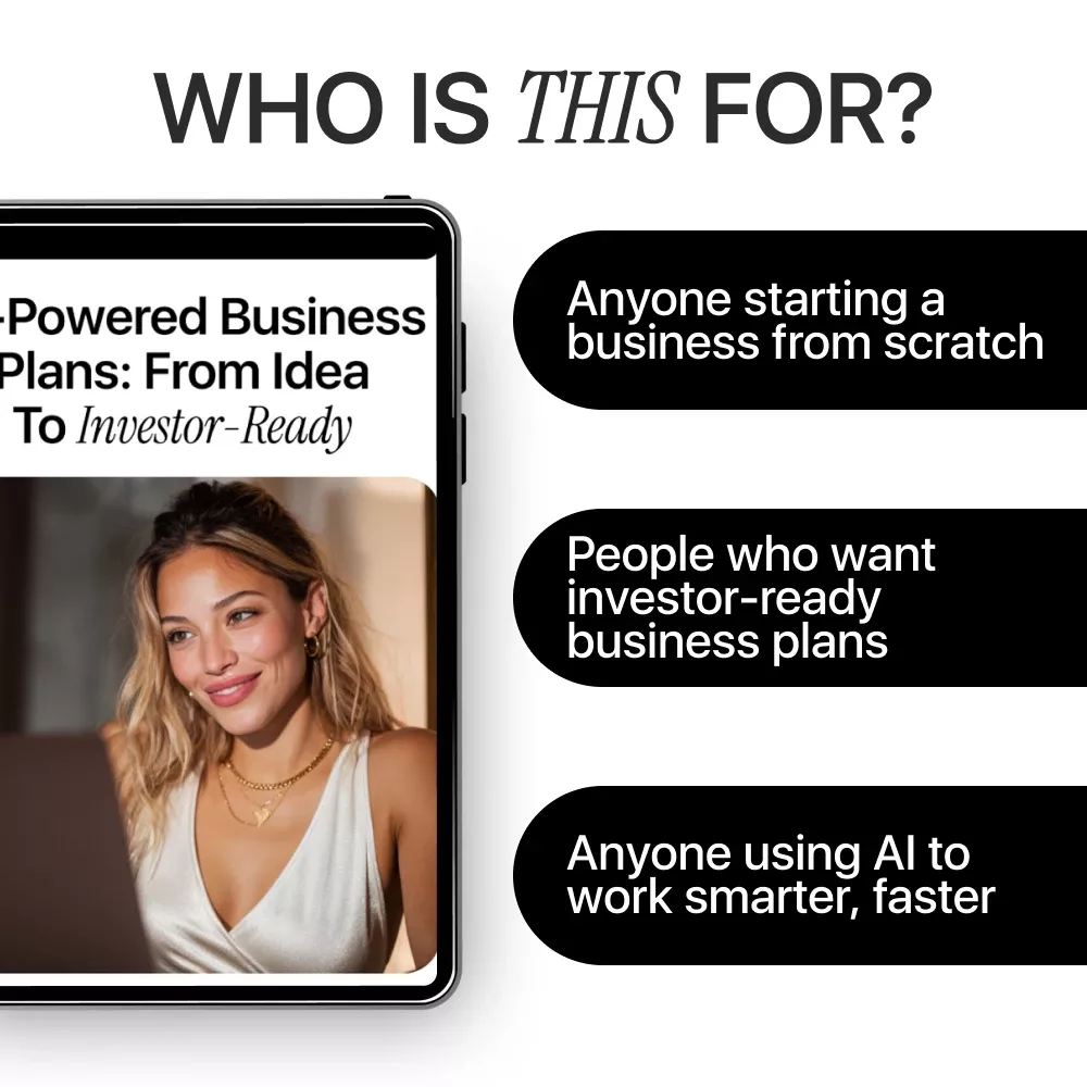 AI-Powered Business Plans: From Idea to Investor-Ready | Startup Business Plan eBook, AI Guide for Entrepreneurs, Investor Pitch & Financial Planning Digital Download - Image 6