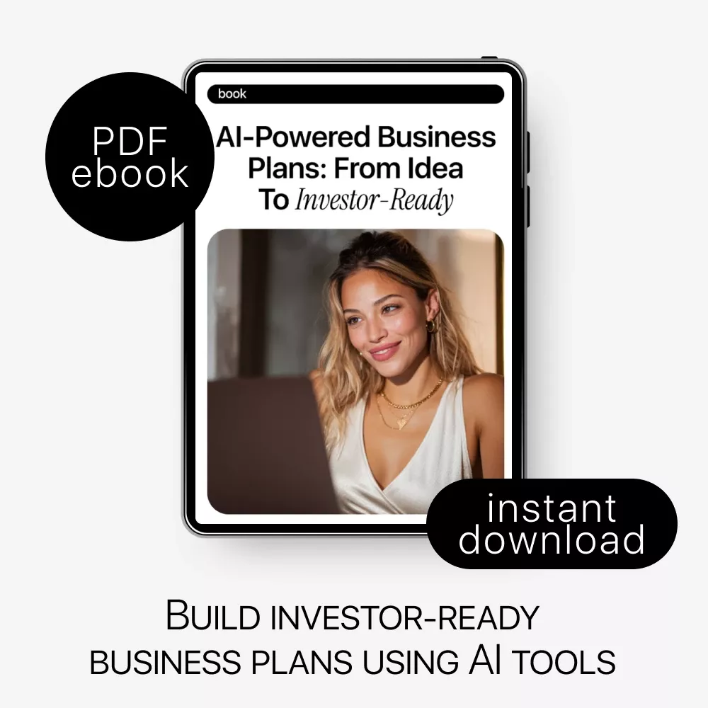 AI-Powered Business Plans: From Idea to Investor-Ready | Startup Business Plan eBook, AI Guide for Entrepreneurs, Investor Pitch & Financial Planning Digital Download - Image 3