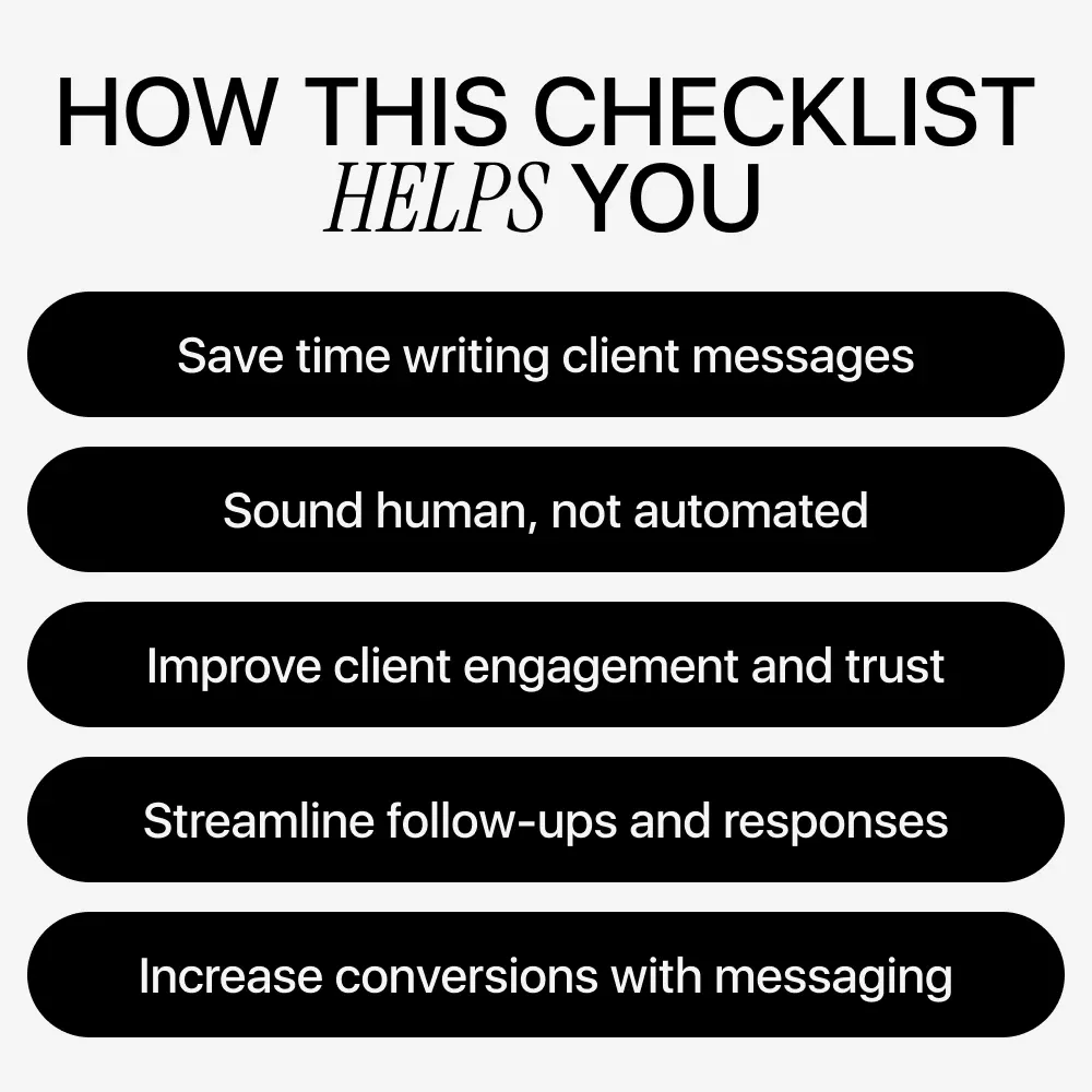 Level Up Client Messaging with AI | Digital Download Guide for Small Business, Coaches & Online Sellers | eBook + Checklist - Image 4