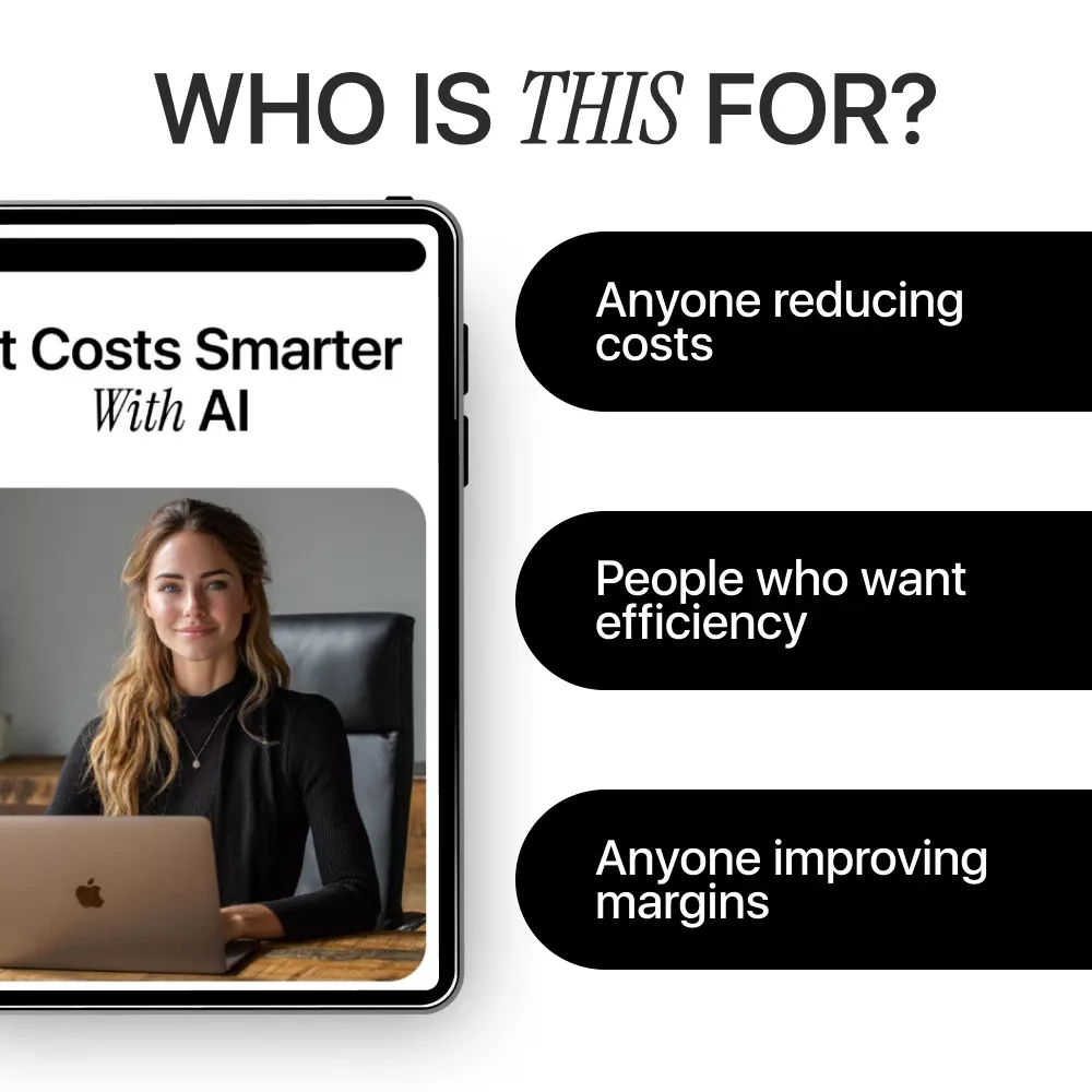 Cut Costs Smarter With AI – Money-Saving Business eBook | Digital Download | How to Use AI to Reduce Business Costs | Small Business Optimization Guide - Image 6