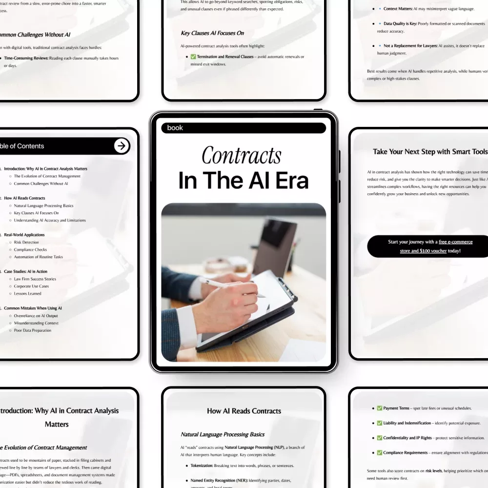 Contracts in the AI Era | Practical eBook Guide to ai in contract analysis, Legal Tech Insights, Smart Contract Review for Lawyers & Businesses - Image 5