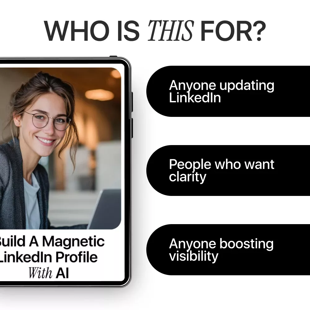 Build a Magnetic LinkedIn Profile With AI – Professional LinkedIn Guide for Job Seekers, Coaches, Creators & Entrepreneurs | how to use ai to write a linkedin profile | Editable Digital Download - Image 6