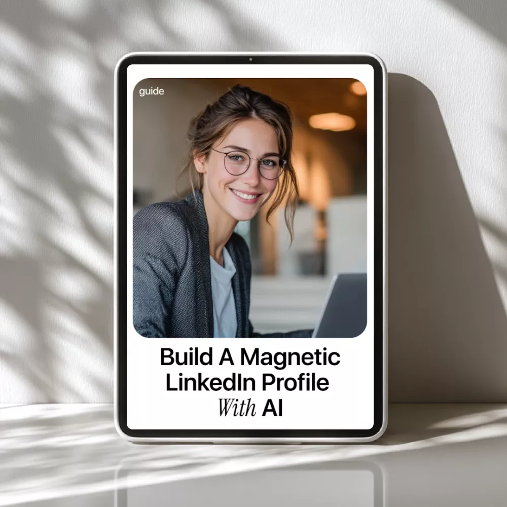 Build a Magnetic LinkedIn Profile With AI – Professional LinkedIn Guide for Job Seekers, Coaches, Creators & Entrepreneurs | how to use ai to write a linkedin profile | Editable Digital Download