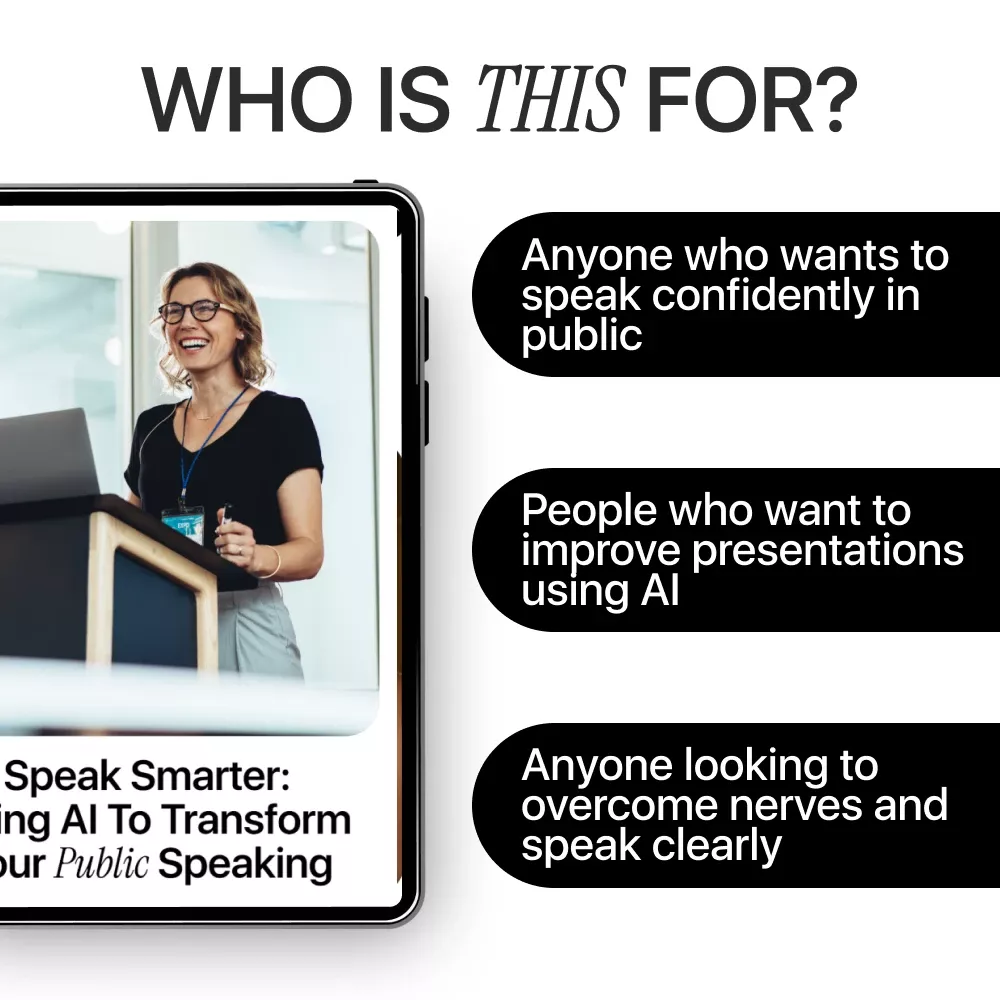 Speak Smarter: Using AI to Transform Your Public Speaking | AI Public Speaking Guide, Digital Download eBook for Confident Presentations & Smarter Speech Practice - Image 6