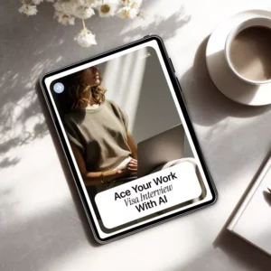 Ace Your Work Visa Interview With AI – Step-by-Step eBook on How to Use AI to Prepare for a Work Visa Interview, Expert Tips, Mock Interview Prompts, and Answer Strategies