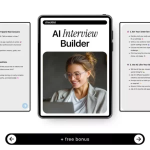 AI Interview Builder – Digital Download eBook, Checklist & Guide for Crafting Engaging, AI-Powered Job Interviews