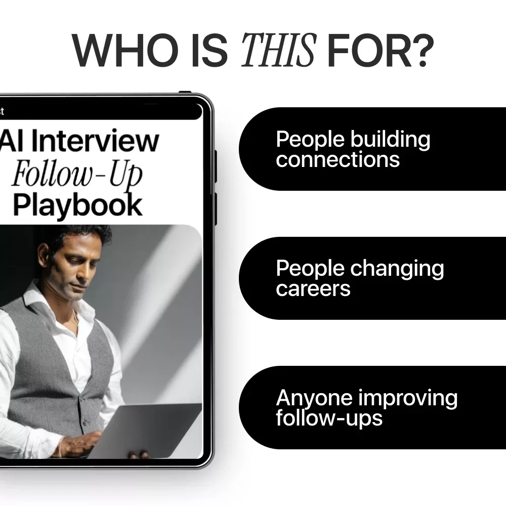 AI Interview Follow-Up Playbook: Checklist to How to Use AI to Follow Up After an Interview for Confident, Professional, and Personalized Emails - Image 5