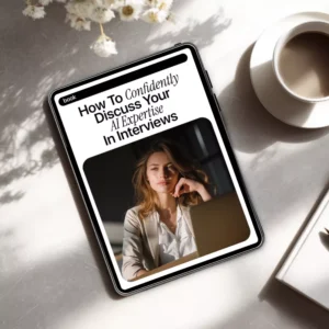 How to Confidently Discuss Your AI Expertise in Interviews | AI Interview Guide, Career eBook, Job Interview Prep for Professionals