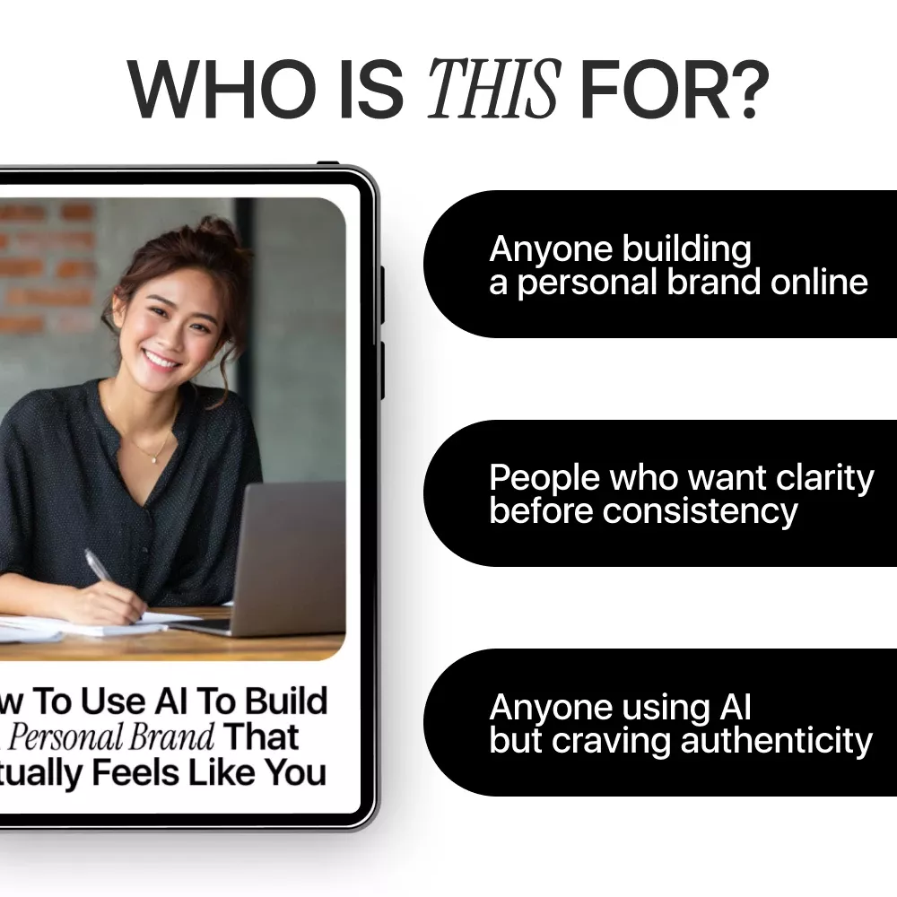How to Use AI to Build a Personal Brand That Actually Feels Like You | Practical eBook Guide on how to use ai to build a personal brand with Authenticity, Systems & Clarity - Image 6
