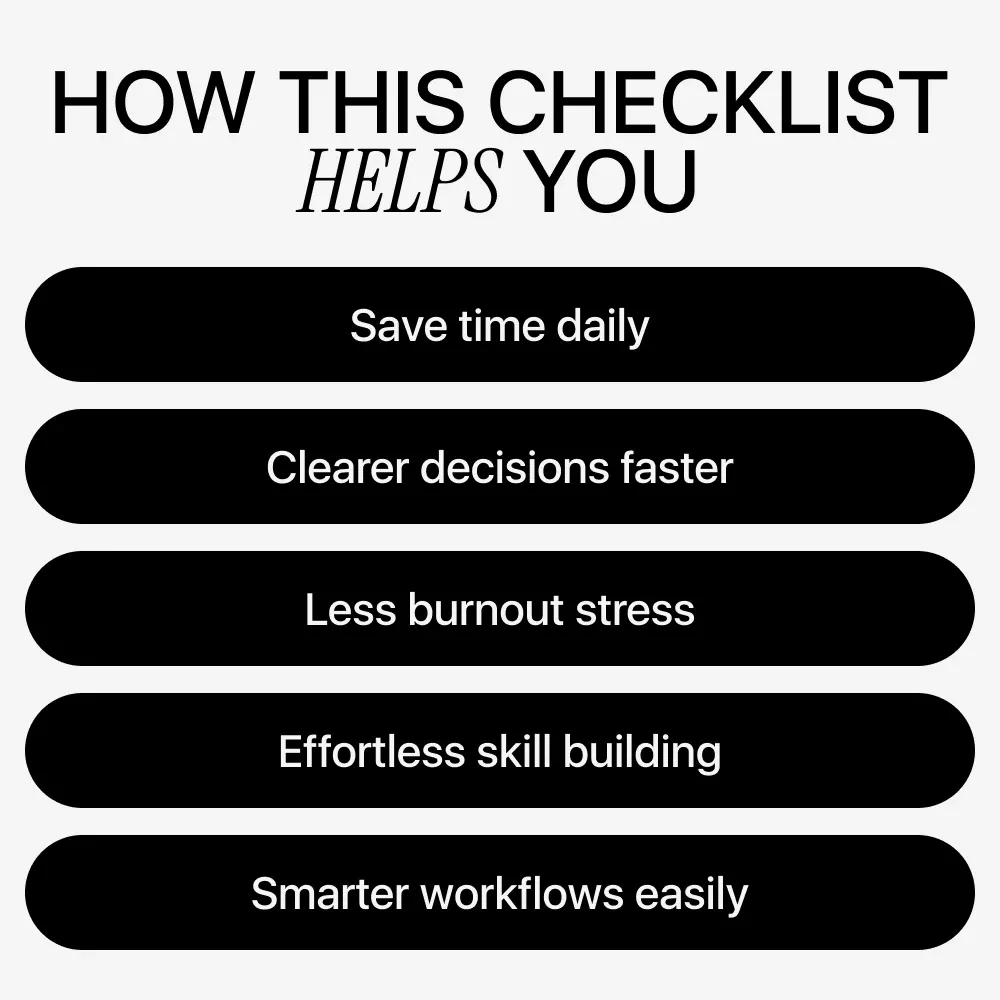 Thriving with Tech at Your Side – AI Impact on Work Life Checklist for Productivity, Focus & Smarter Workdays - Image 4