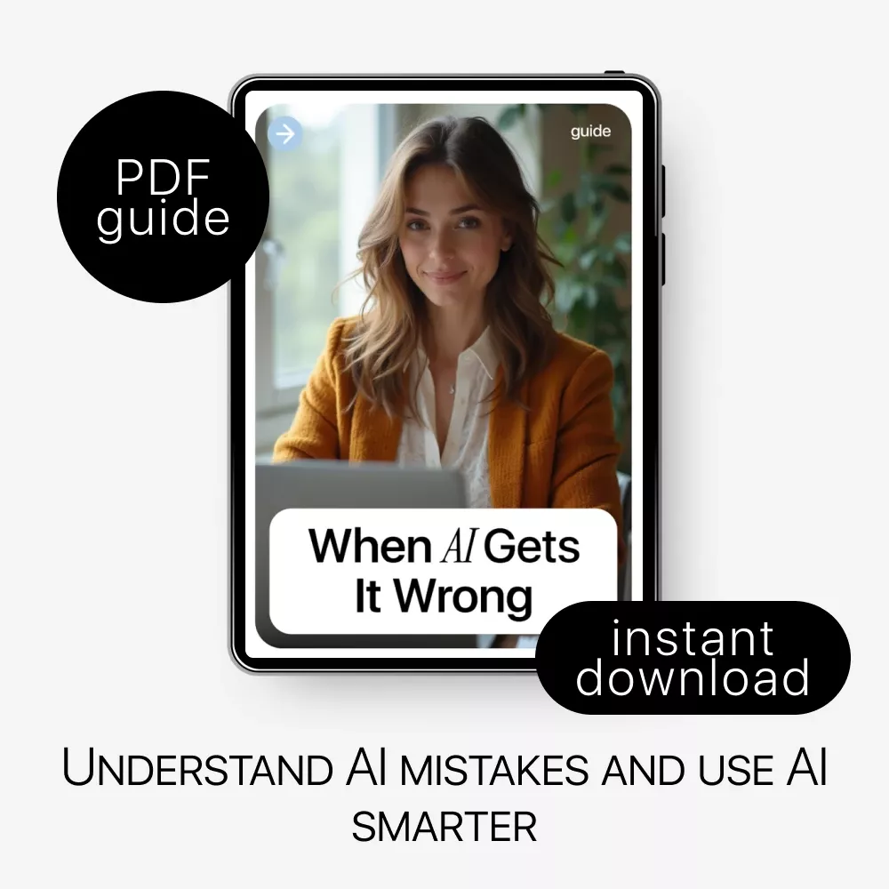 When AI Gets It Wrong – Practical Guide to AI Accuracy, Avoiding AI Mistakes, Safer Prompting & Smarter AI Use | Digital Download - Image 3