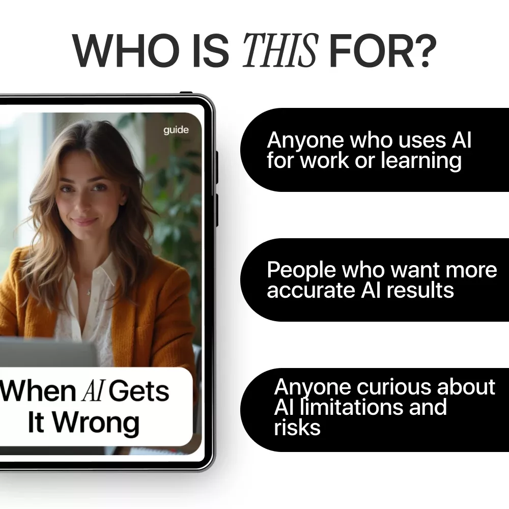 When AI Gets It Wrong – Practical Guide to AI Accuracy, Avoiding AI Mistakes, Safer Prompting & Smarter AI Use | Digital Download - Image 6