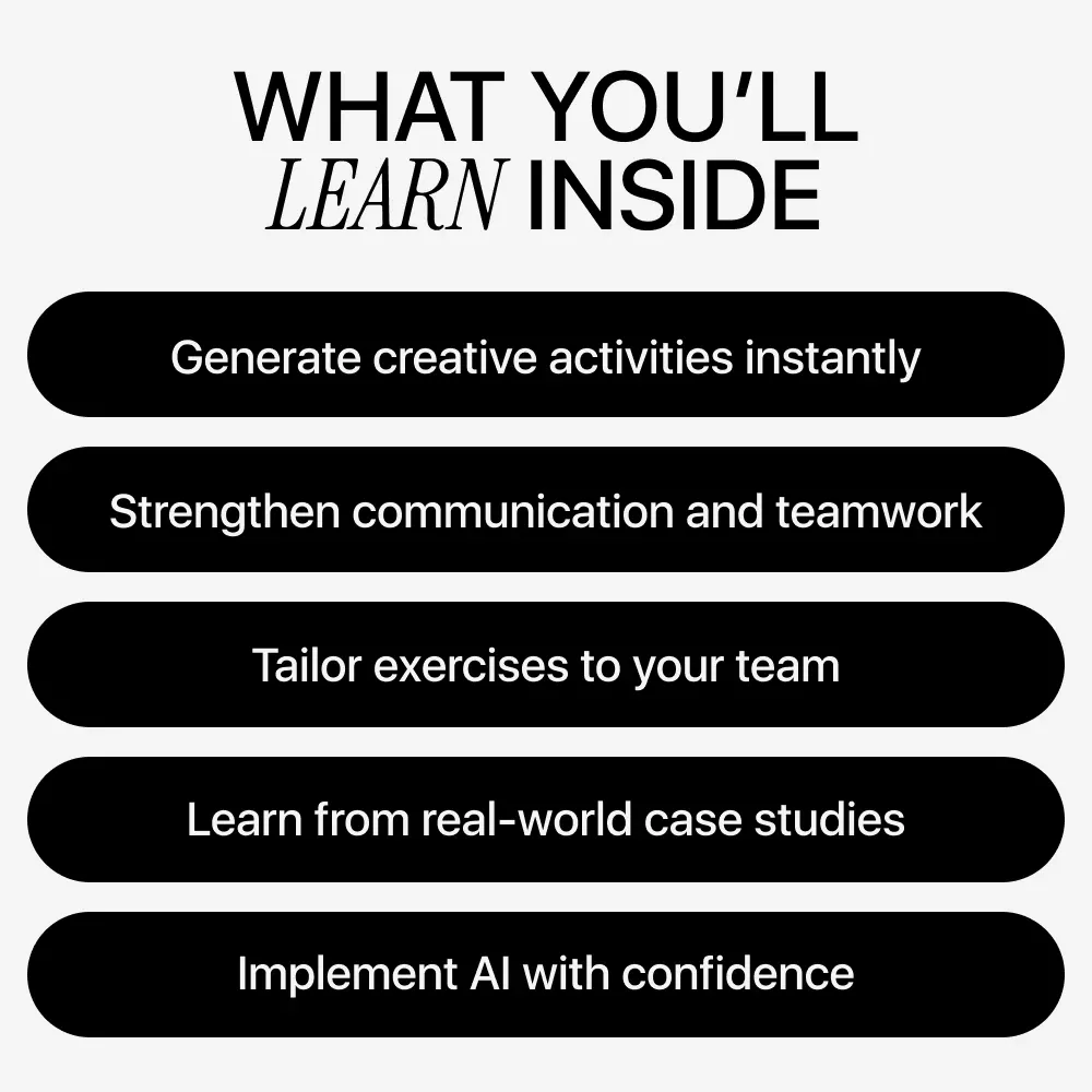 AI Team Playbook: Boosting Collaboration with Smart Activities – Ultimate Guide for AI for Creating Team Building Activities - Image 4